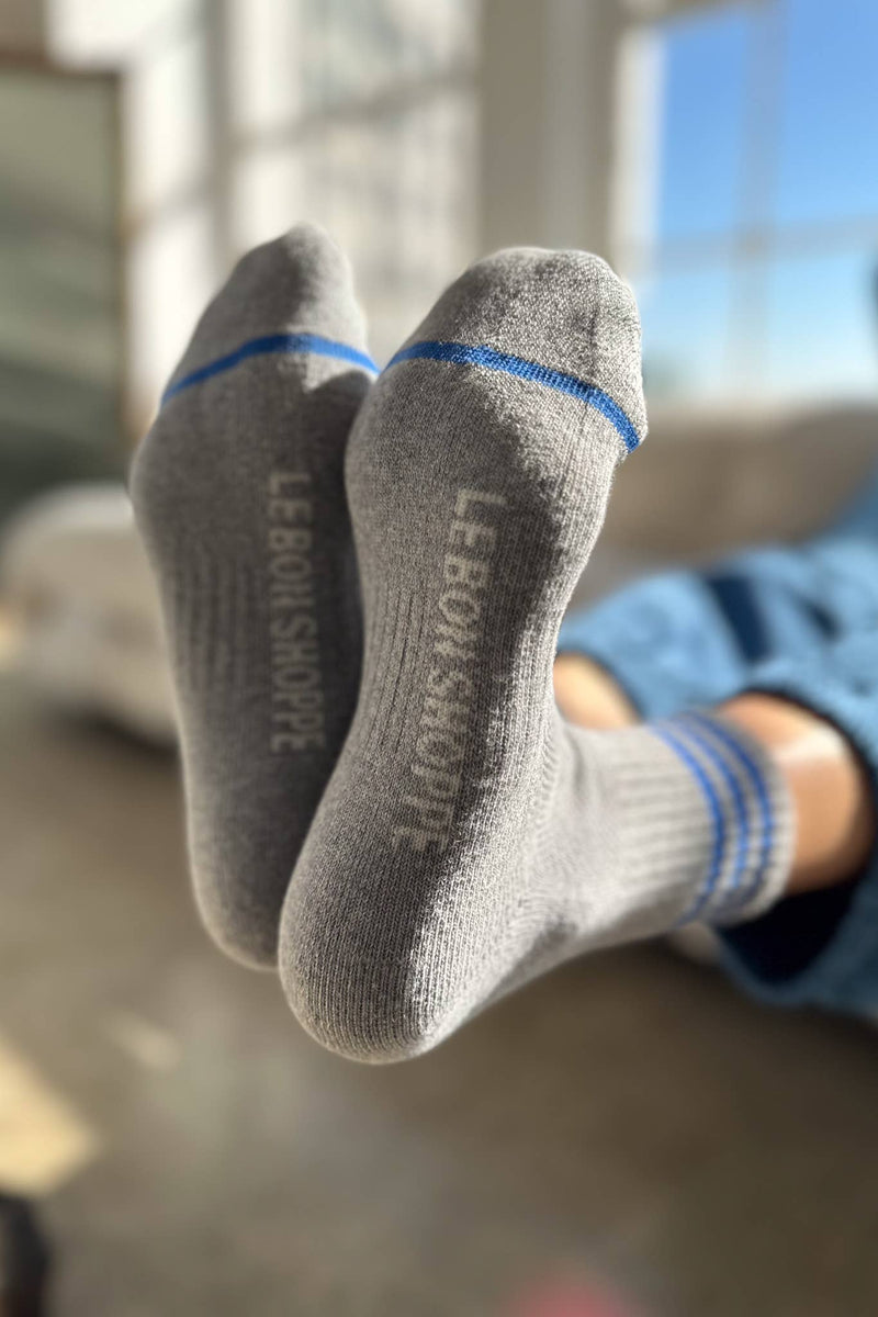 Girlfriend Socks: Bright Grey