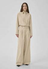 Vitta high wide pants Brown rice