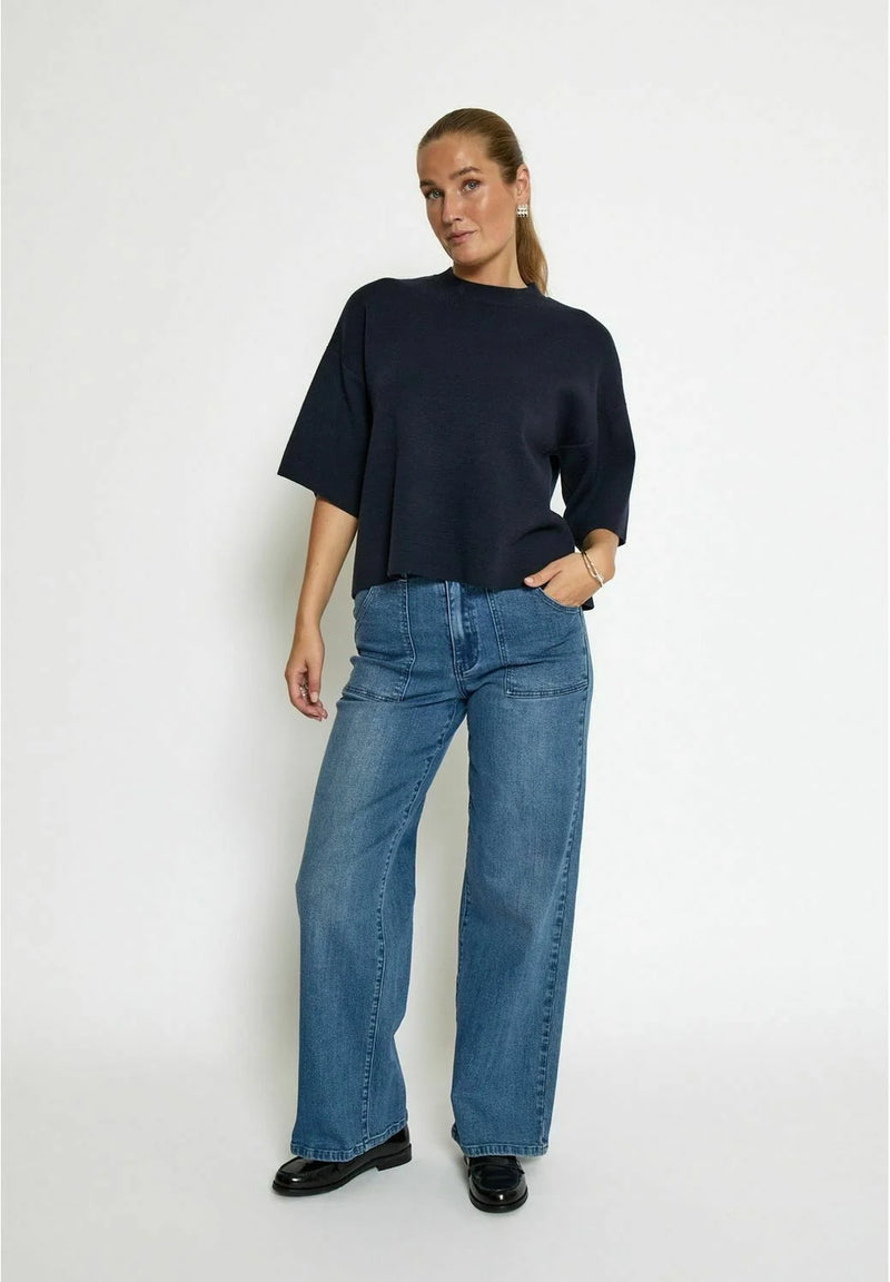 Lupi knit T-shirt Sky captain