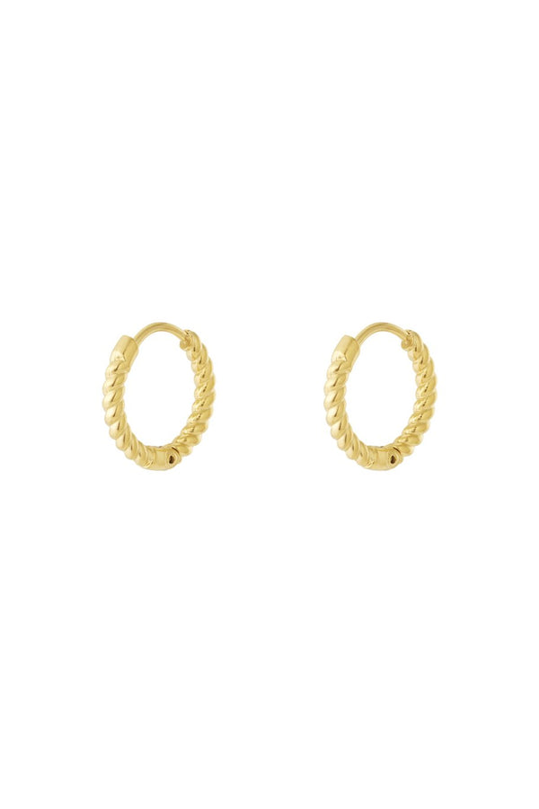 Oorbellen twist - goud