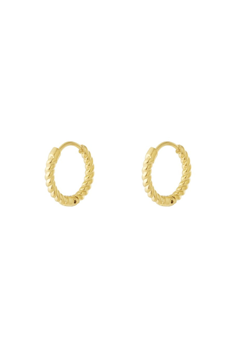 Oorbellen twist - goud