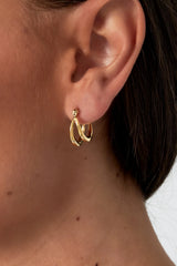 Oorbellen double hoop