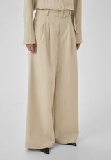 Vitta high wide pants Brown rice