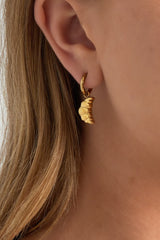 Oorbellen croissant - goud