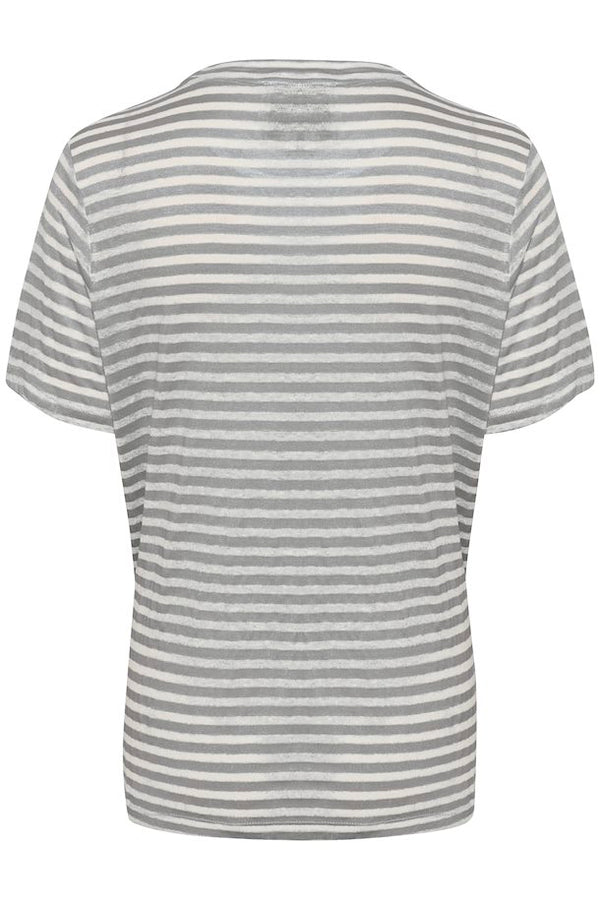 Lisa stripped tee Frost gray