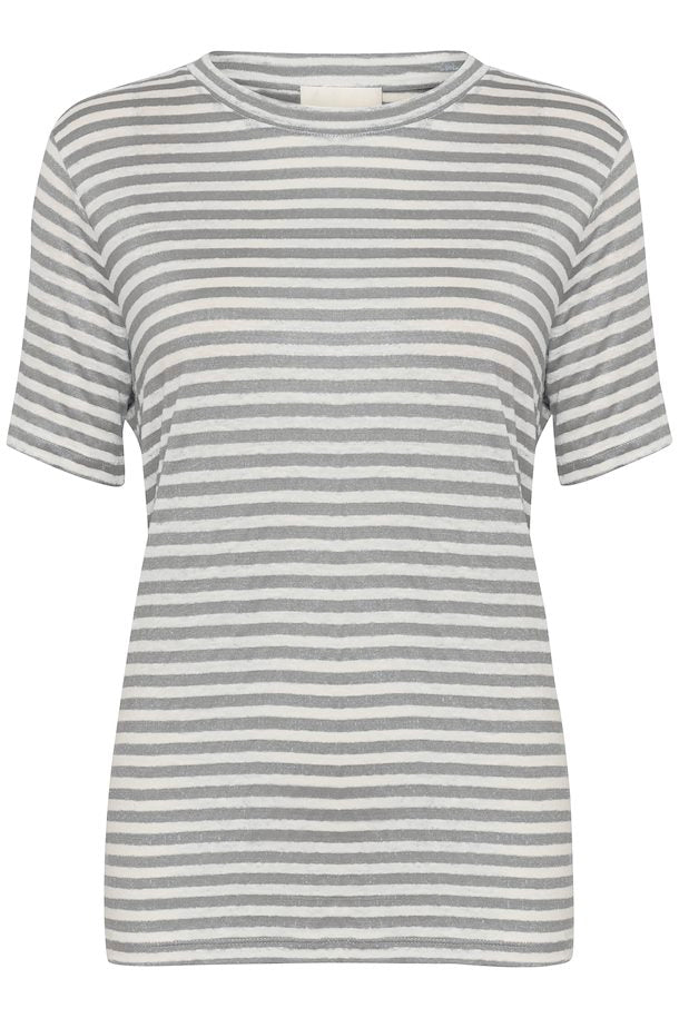 Lisa stripped tee Frost gray