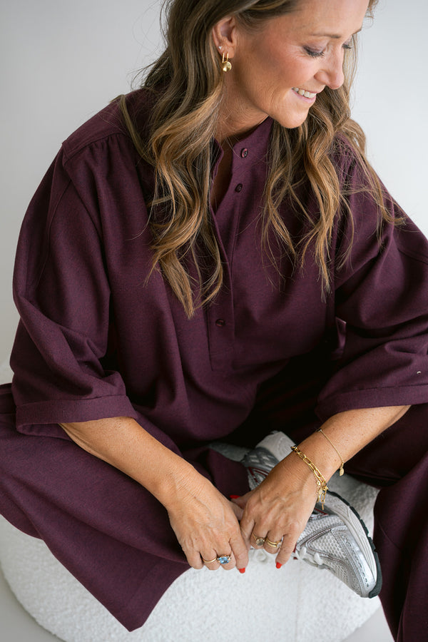 Maya blouse solid bordeaux