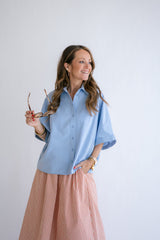 Morris blouse Chambray blue