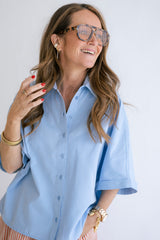 Morris blouse Chambray blue