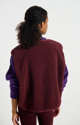 Hoktown vest bordeaux American Vintage bordeaux vest detail