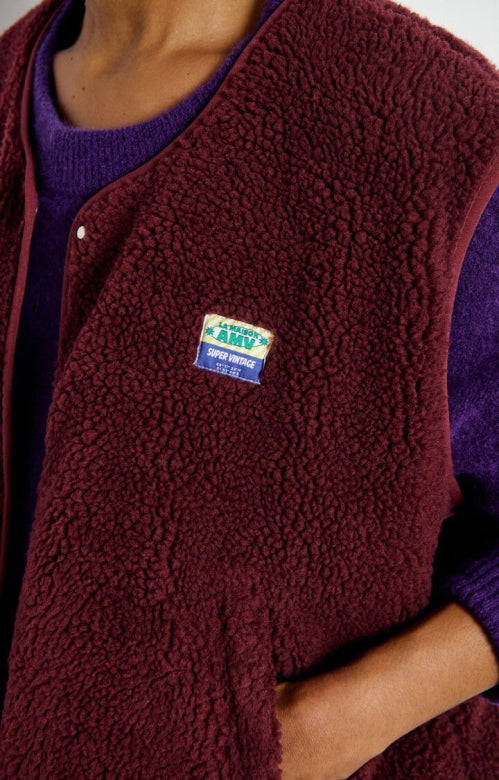 Hoktown vest bordeaux American Vintage bordeaux vest model