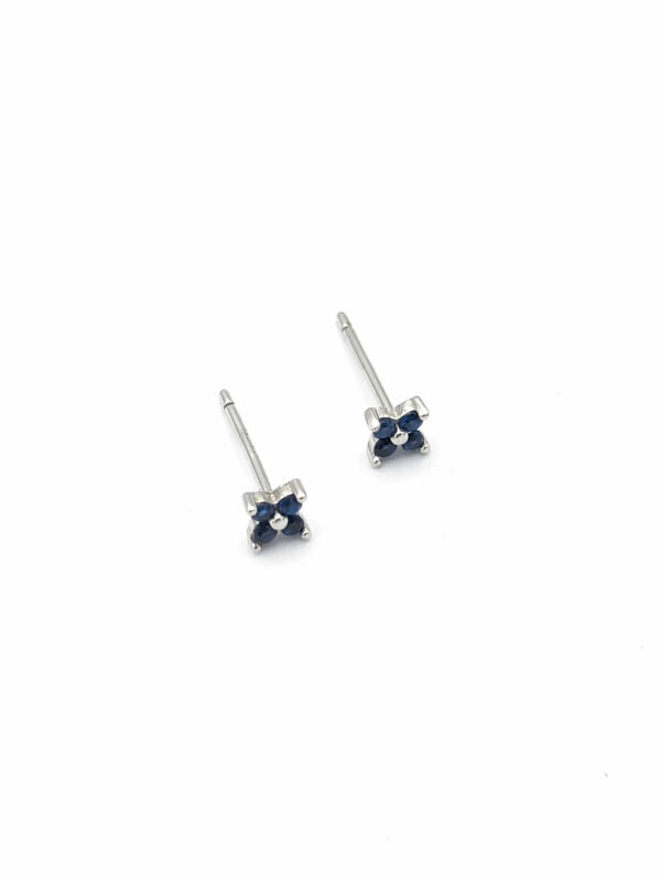 Oorbel Memories Silver / Blue (per stuk)