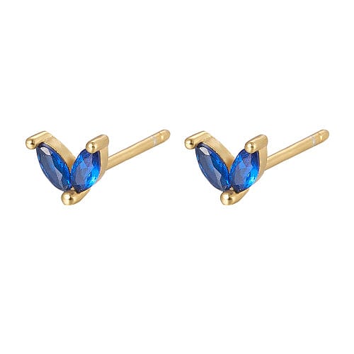 Oorbel Islands Gold / Blue (per stuk)