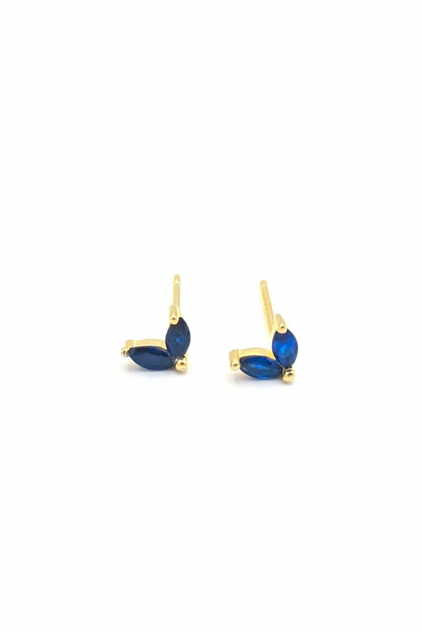 Oorbel Islands Gold / Blue (per stuk)