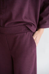 Sam pants Solid bordeaux
