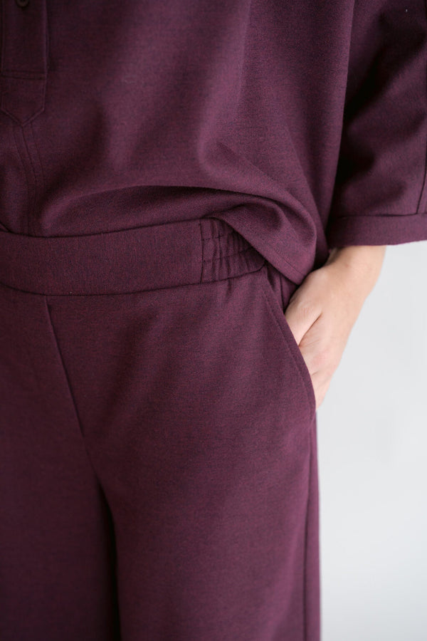 Sam pants Solid bordeaux