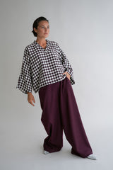 Sam pants Solid bordeaux