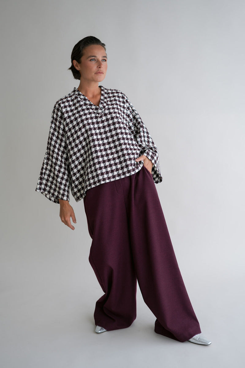Sam pants Solid bordeaux