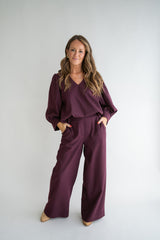 Sam pants Solid bordeaux