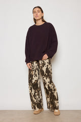 Billie oversized sweat - prune