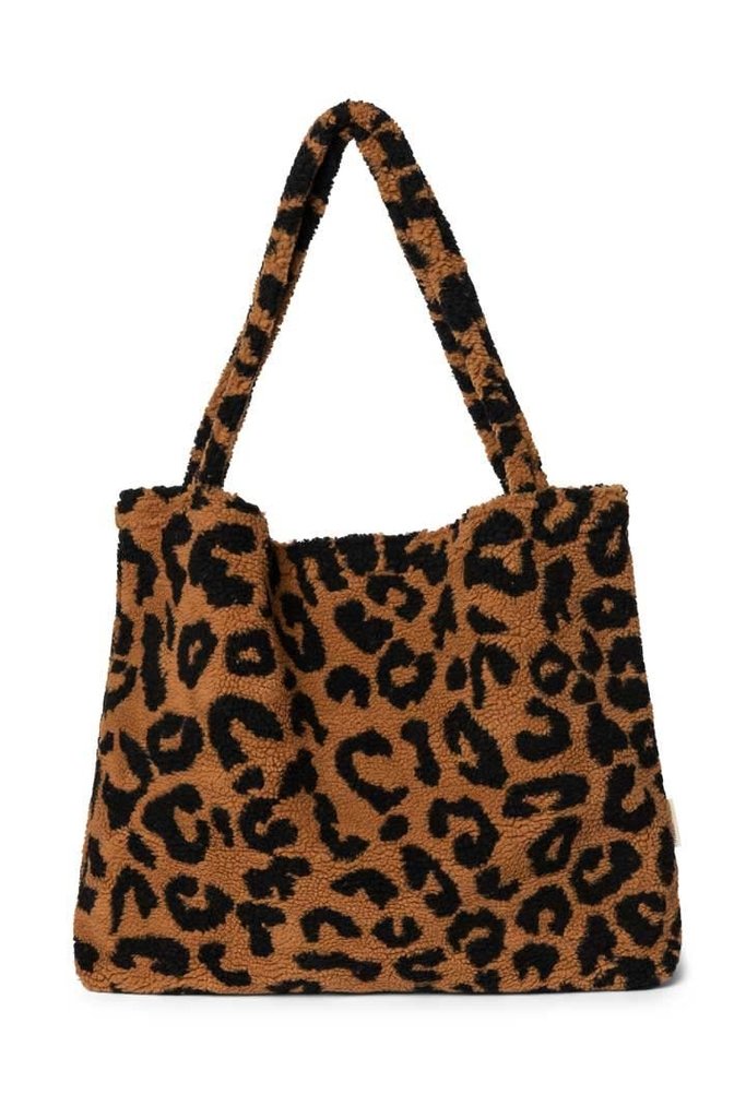 Mom-bag teddy leopard brown